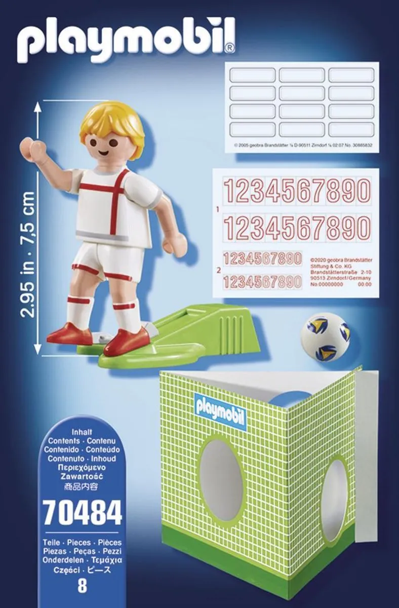 Playmobil Voetbalspeler Engeland 70484