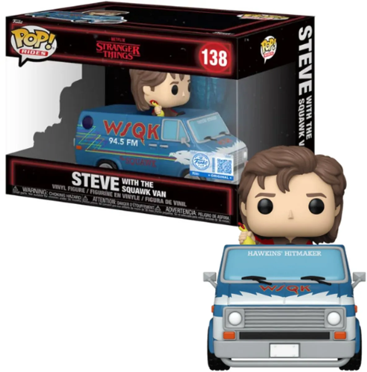 Funko Stranger Things Steve met Squawk Van Pop! Rides Deluxe - 138