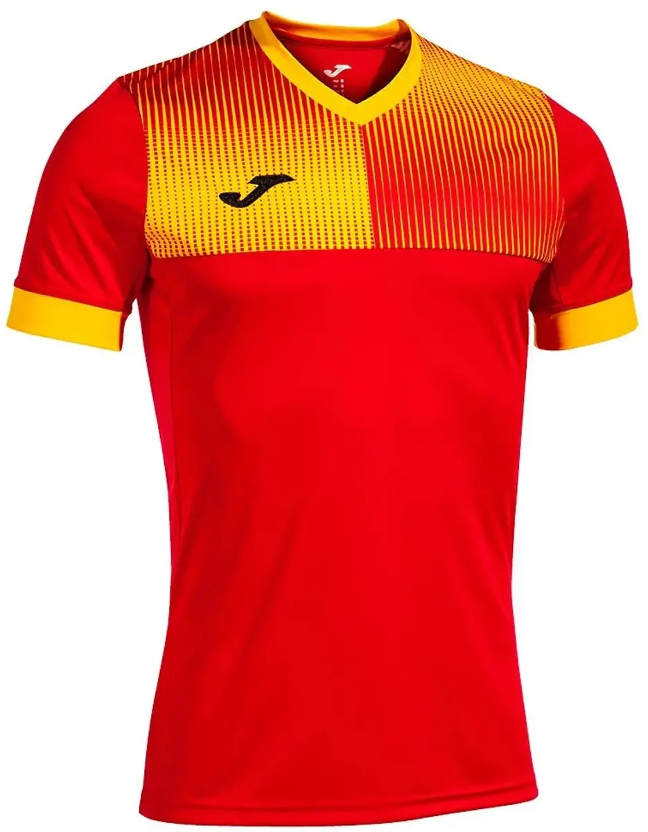 Joma Eco Supernova T-shirt 4-5 jaar - Rood/Geel - afbeelding 2 van 2