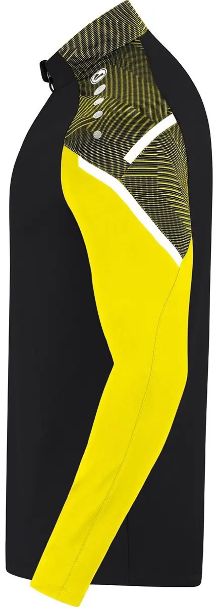 JAKO Ziptop Challenge Sportshirt M - Zwart-Geel