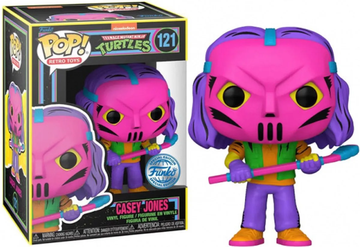 Funko Pop! TMNT Casey Jones Blacklight Exclusive