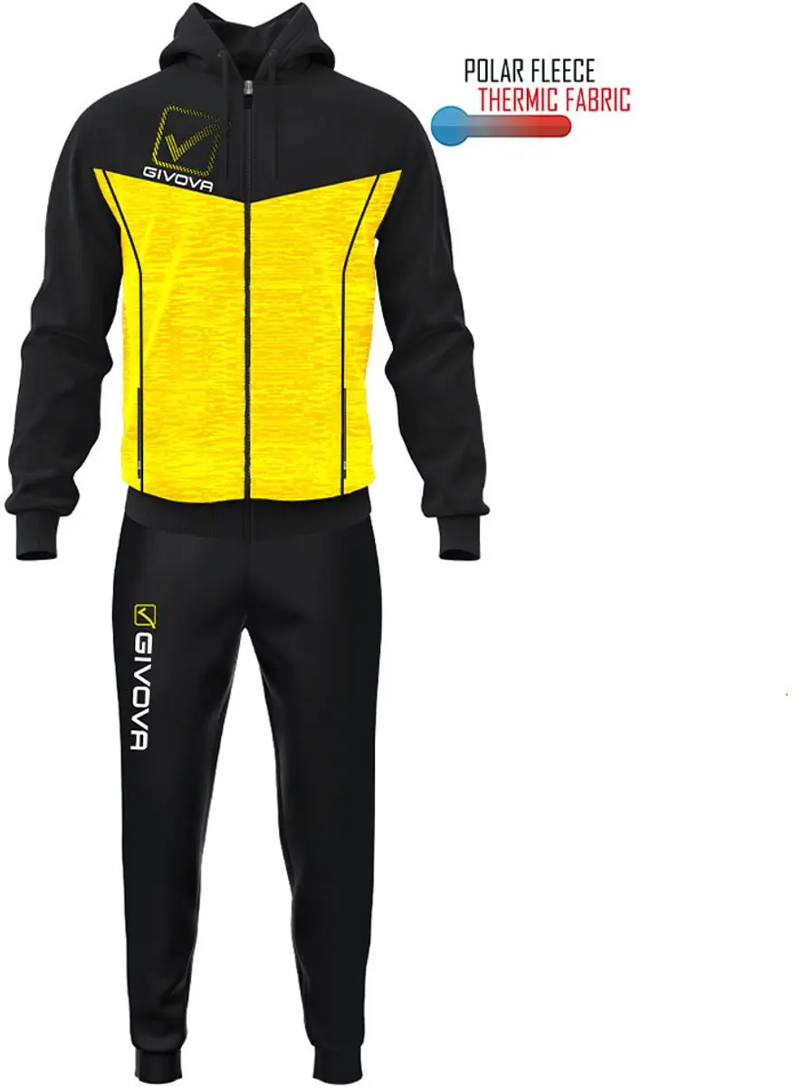 Givova Tuta Visia Melange Trainingspak - Blue 5XL - afbeelding 6 van 6