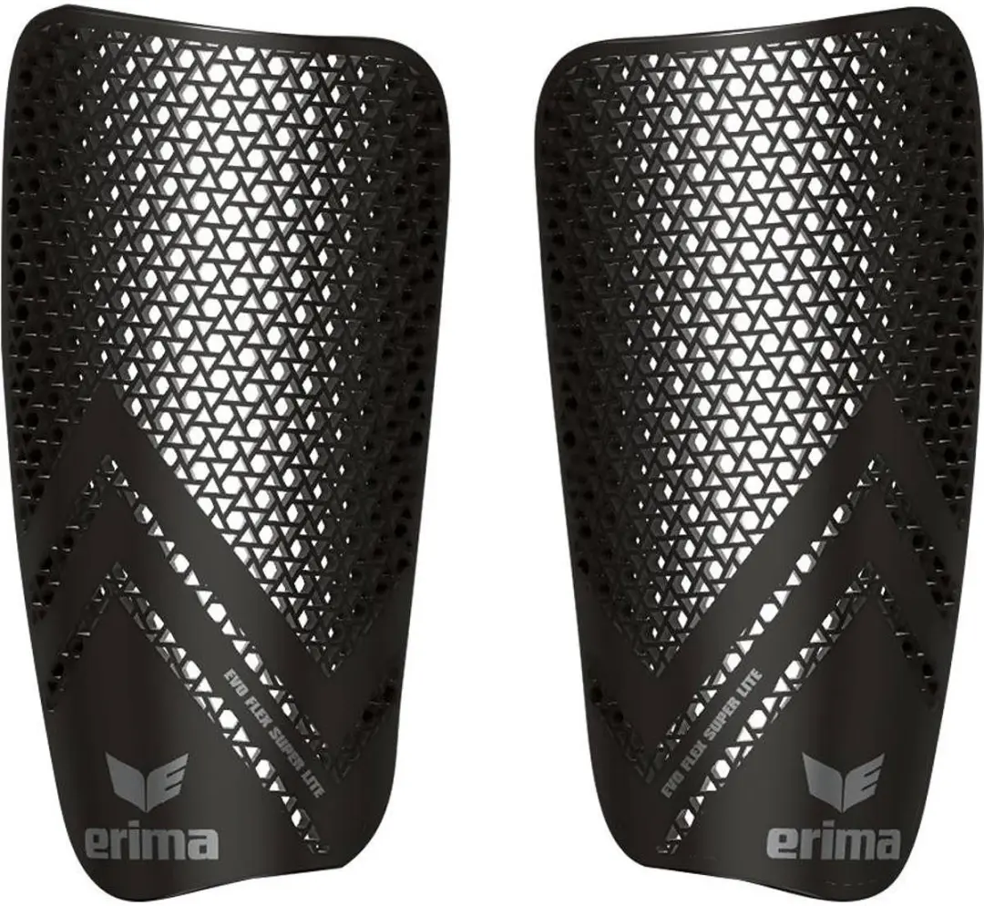Erima Evo Flex Superlite Scheenbeschermers - S - Zwart/Zilver