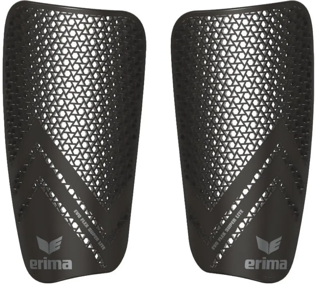 Erima Evo Flex Superlite Scheenbeschermers - S - Zwart/Zilver
