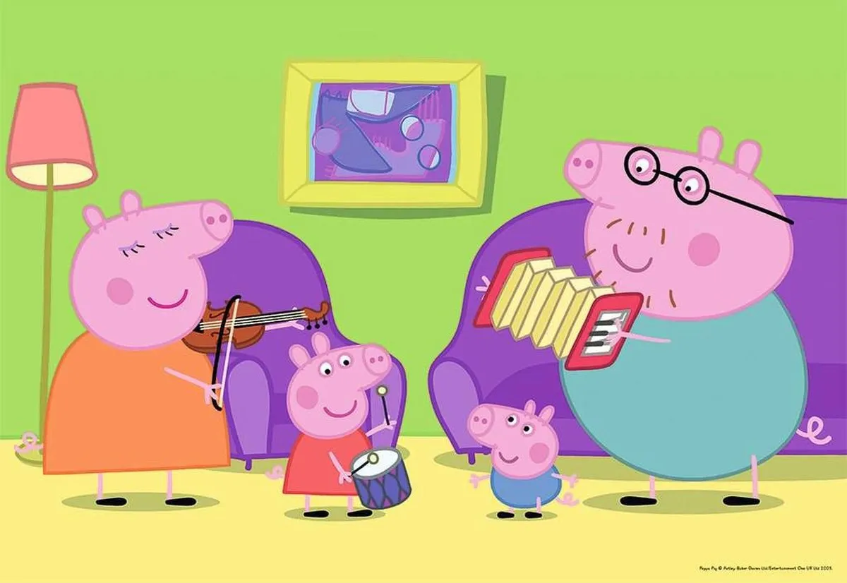 Ravensburger Thuis bij Peppa Pig Puzzels - 2x12 Stuks - Multicolor - afbeelding 6 van 6