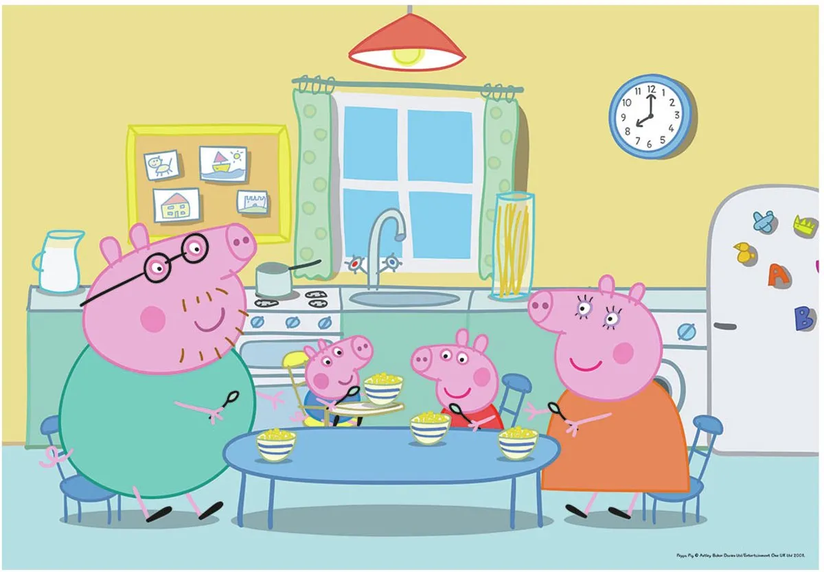 Ravensburger Thuis bij Peppa Pig Puzzels - 2x12 Stuks - Multicolor
