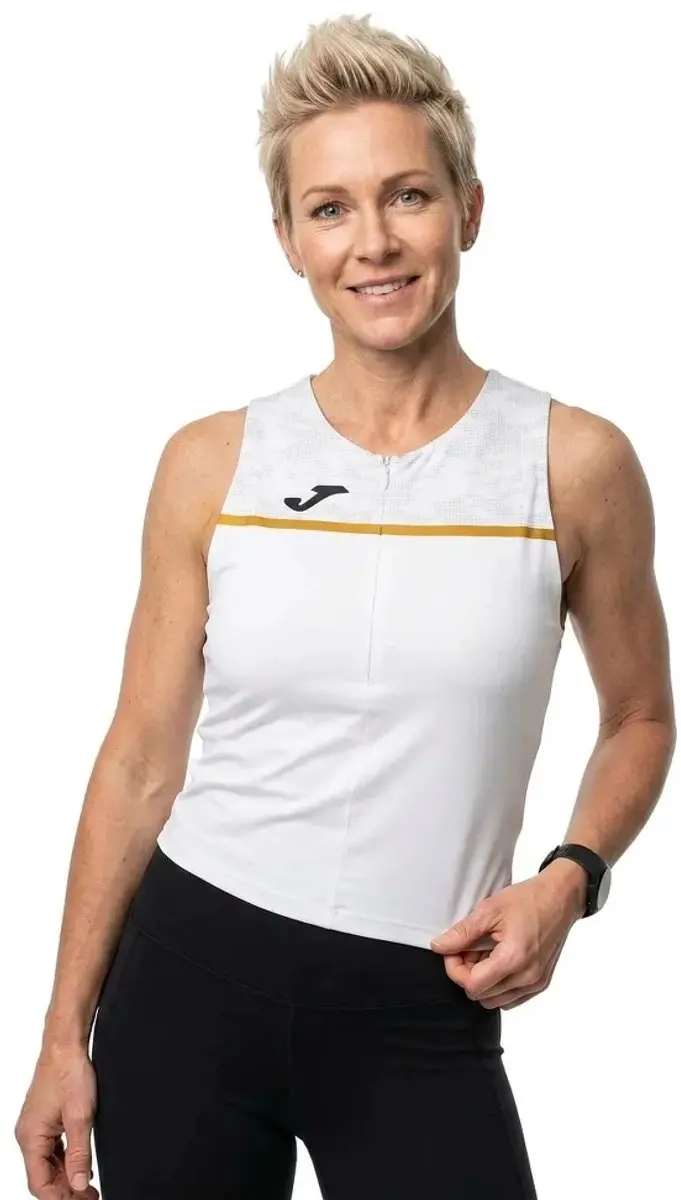 Joma Record III Mouwloos T-shirt Wit - S - afbeelding 2 van 2