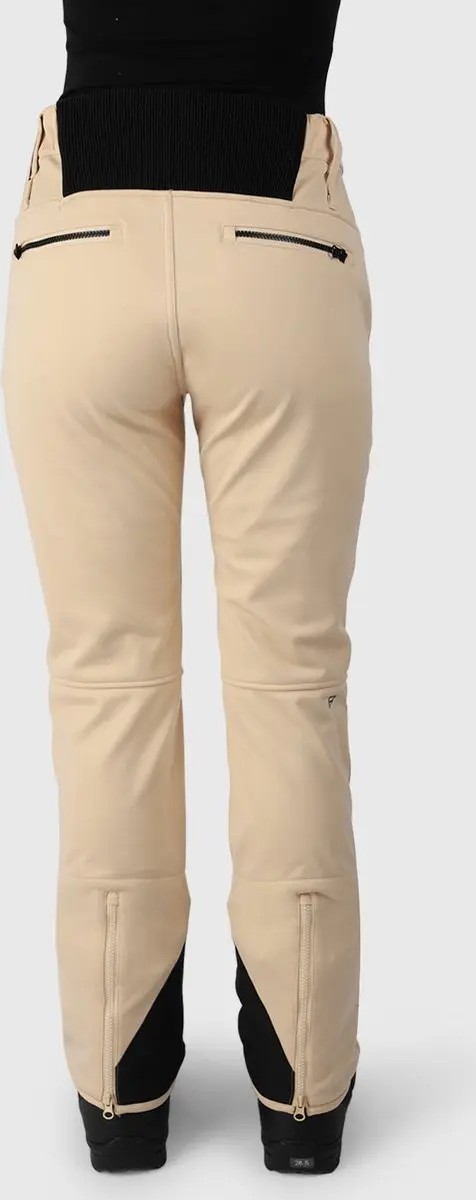 Brunotti Coldlake Dames Softshell Skibroek M - Wit/Beige