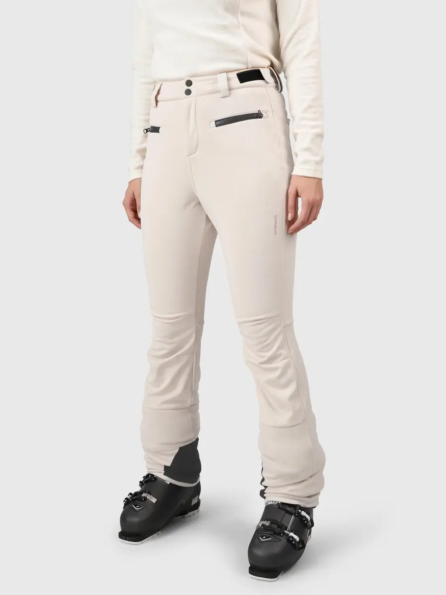 Brunotti Coldlake Dames Softshell Skibroek M - Wit/Beige