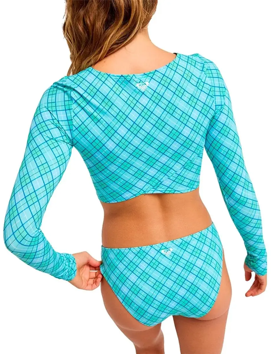 Roxy The Beach Babe Rashguard - L - Blauw - afbeelding 2 van 3
