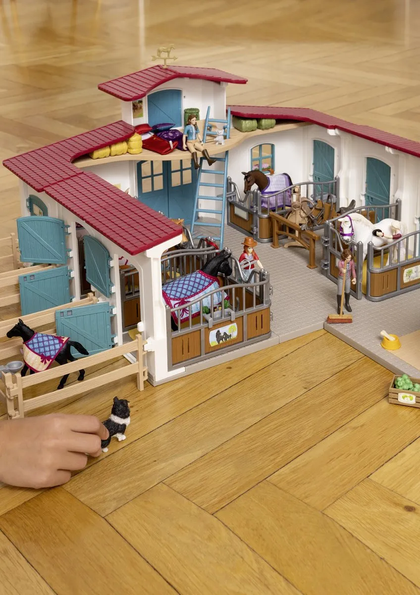 Schleich Horse Club Paardenbox 42611 - Merrie & Veulen - Multikleur