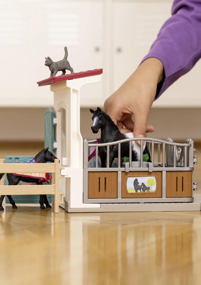Schleich Horse Club Paardenbox 42611 - Merrie & Veulen - Multikleur