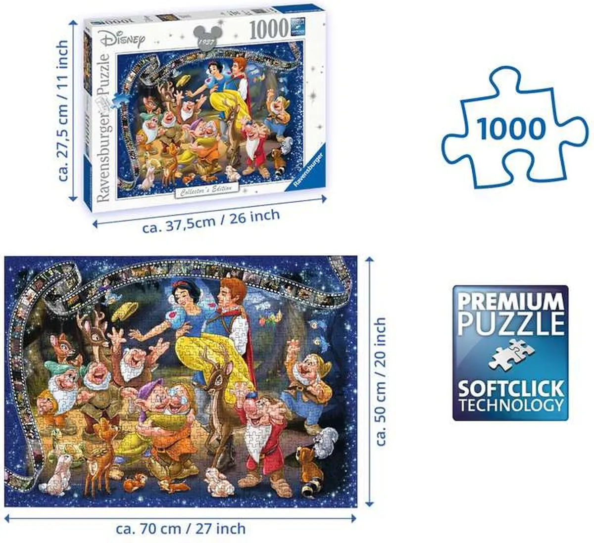 Ravensburger Disney Princess Sneeuwwitje Legpuzzel 1000 Stuks