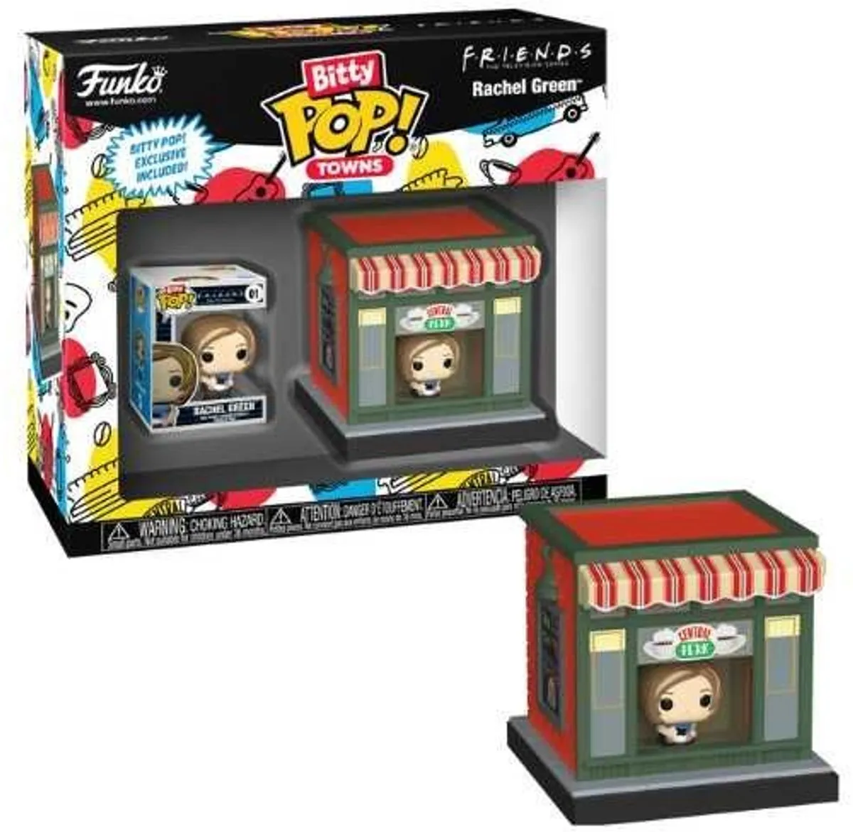 Funko Pop! Bitty Towns Rachel Green & Central Perk 83689 - Multicolor
