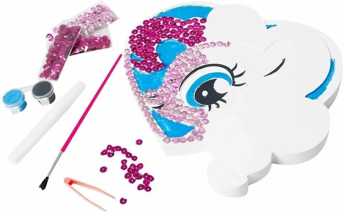 Hasbro My Little Pony Pinkie Pie Knutselset - 10 Stuks - Blauw/Roze/Wit - afbeelding 2 van 2