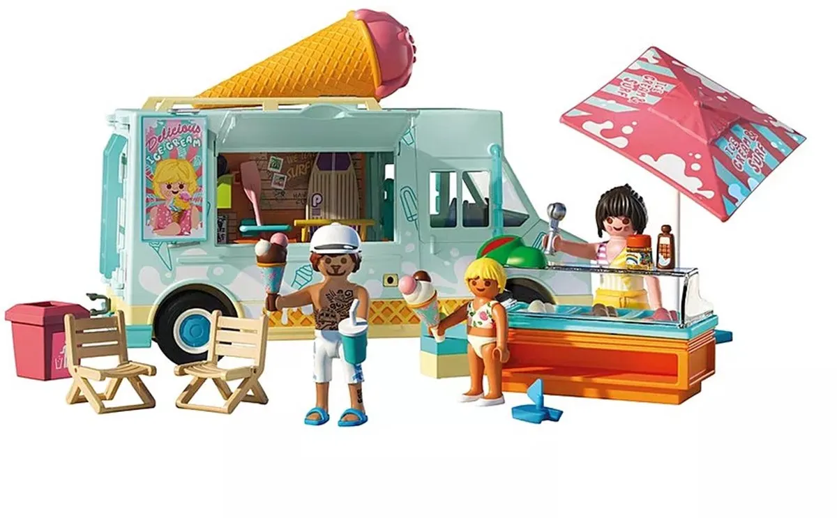 Playmobil My Life IJscowagen met Surfshop 71904 - Multicolor