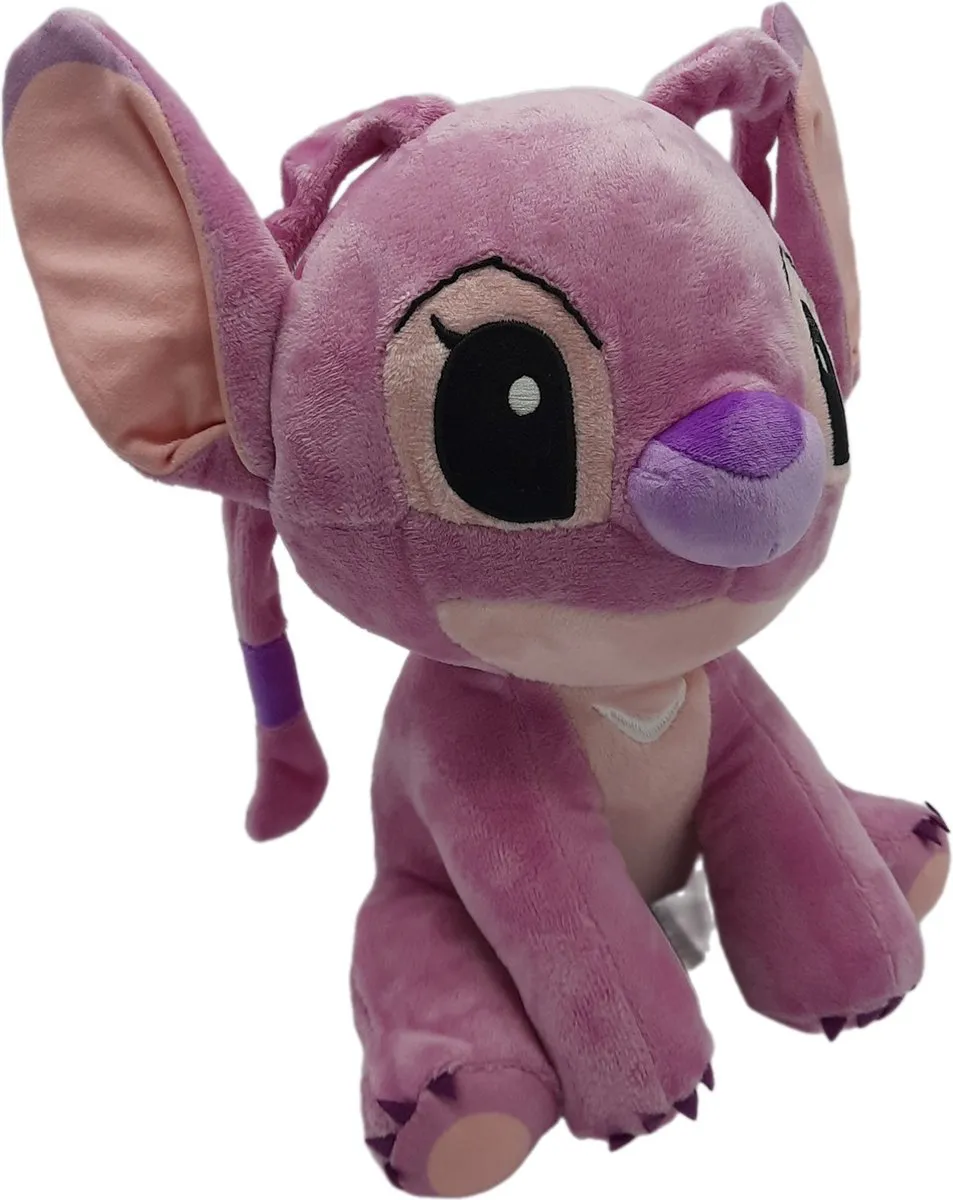 Disney Lilo & Stitch Knuffel Angel Pluche 25cm - Roze