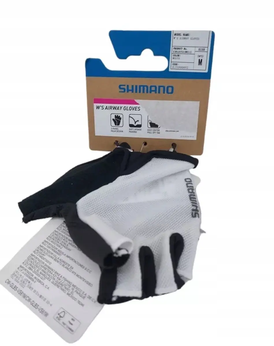 Shimano Airway Dames Fietshandschoenen M - Wit - afbeelding 4 van 5