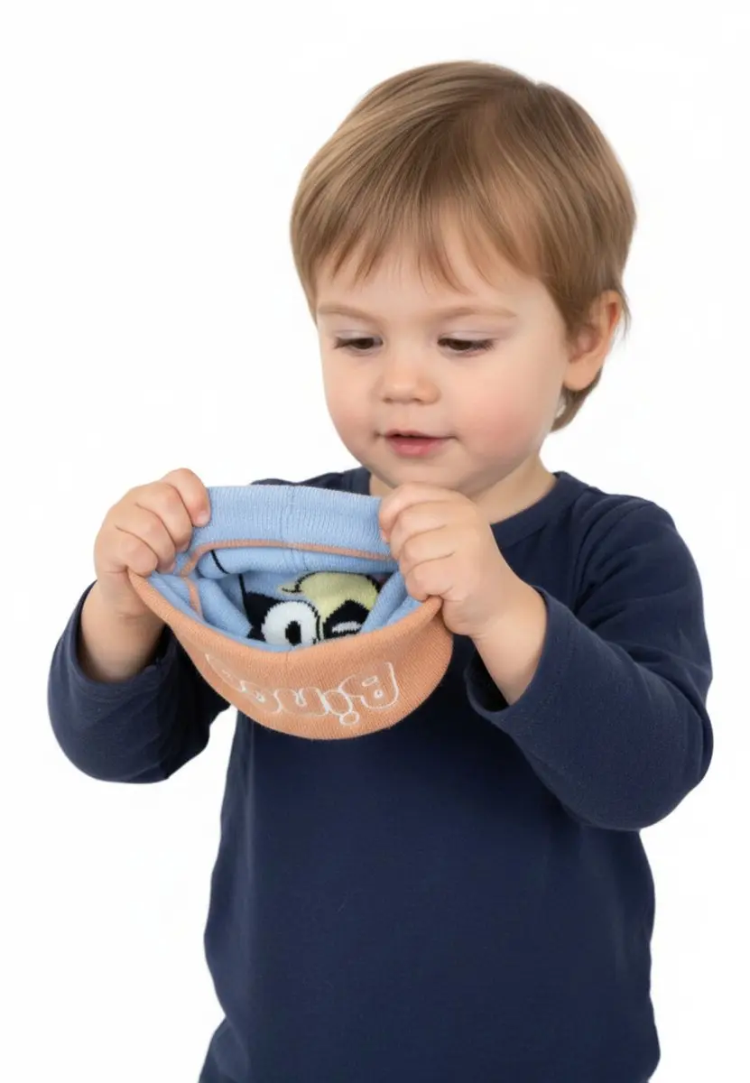 Kindermuts Bluey Blauw Omkeerbaar