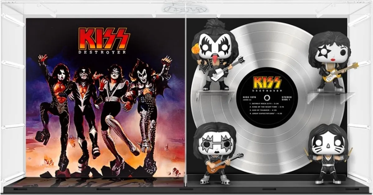 Funko Pop! Albums Deluxe KISS Destroyer Glow-in-the-Dark