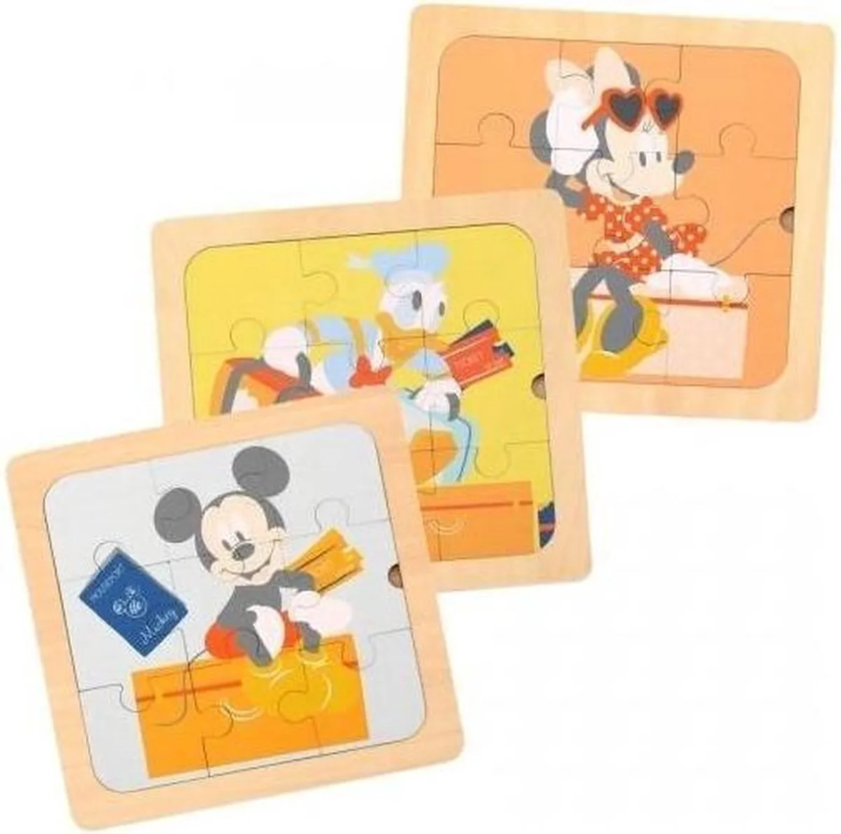 Disney Mickey Mouse Junior Legpuzzel 27 Stuks - 22cm Hout - TL103