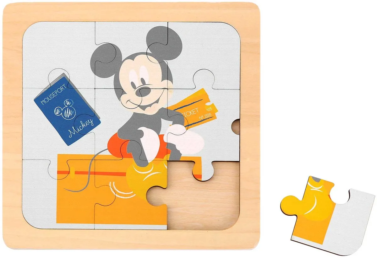 Disney Mickey Mouse Junior Legpuzzel 27 Stuks - 22cm Hout - TL103