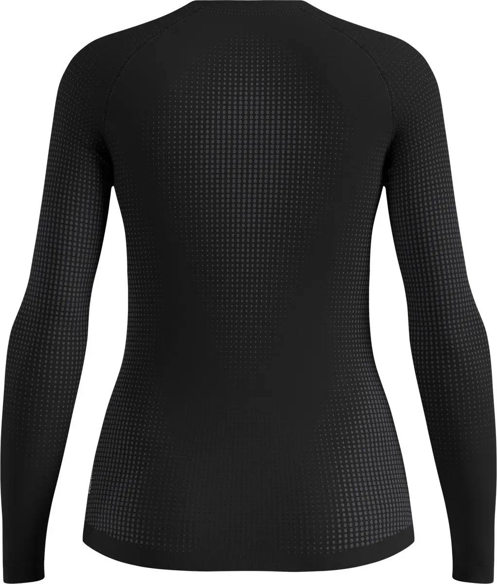 ODLO Bl Top Crew Neck L/S Performance Warm Eco Thermoshirt Dames XS - Zwart/Grijs - afbeelding 5 van 6