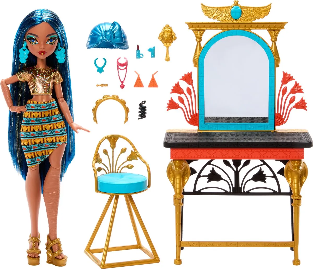 Mattel Monster High Cleo de Nile Pop & Speelset - HXH96 - Multicolor