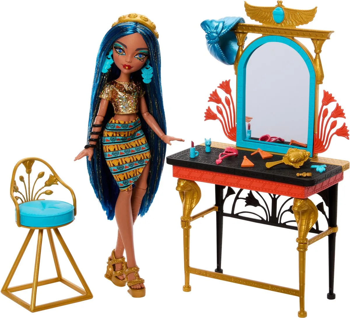 Mattel Monster High Cleo de Nile Pop & Speelset - HXH96 - Multicolor