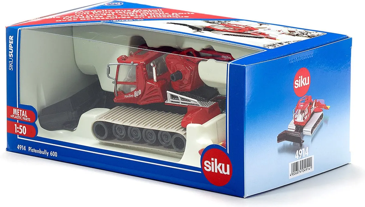 SIKU 4914 Pistenbully 600 Model 1:50 - Rood - afbeelding 6 van 6