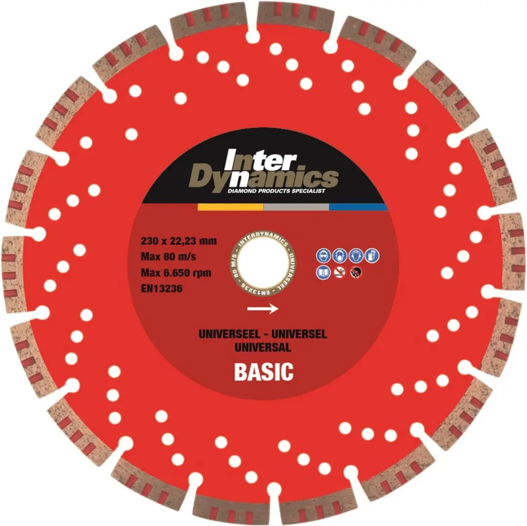 Interdynamics basic diamantdoorslijpschijf