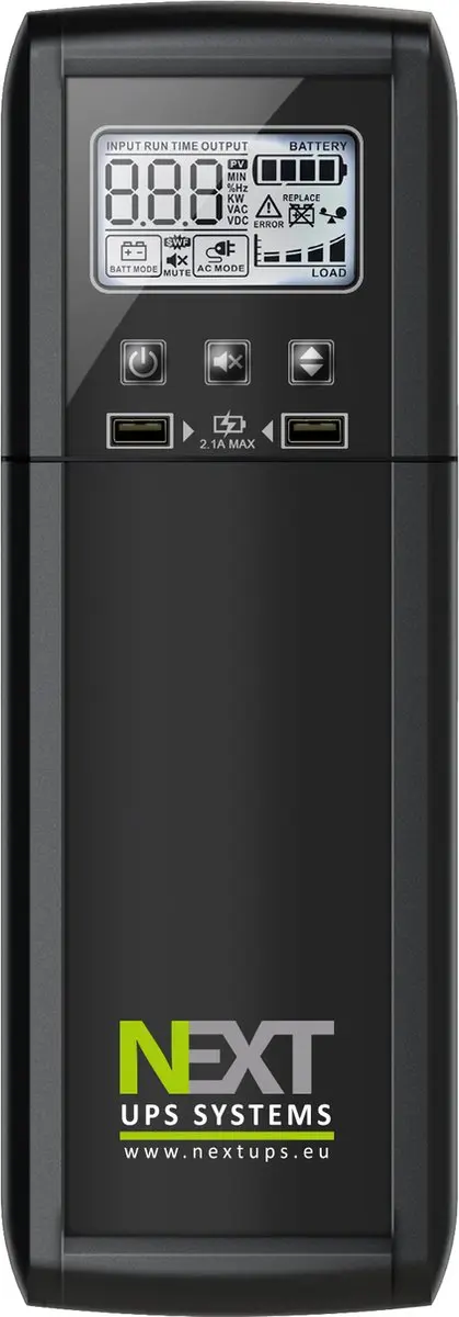 NEXT UPS Mint+ 44246 UPS - 720W - 4 Stopcontacten - Zwart