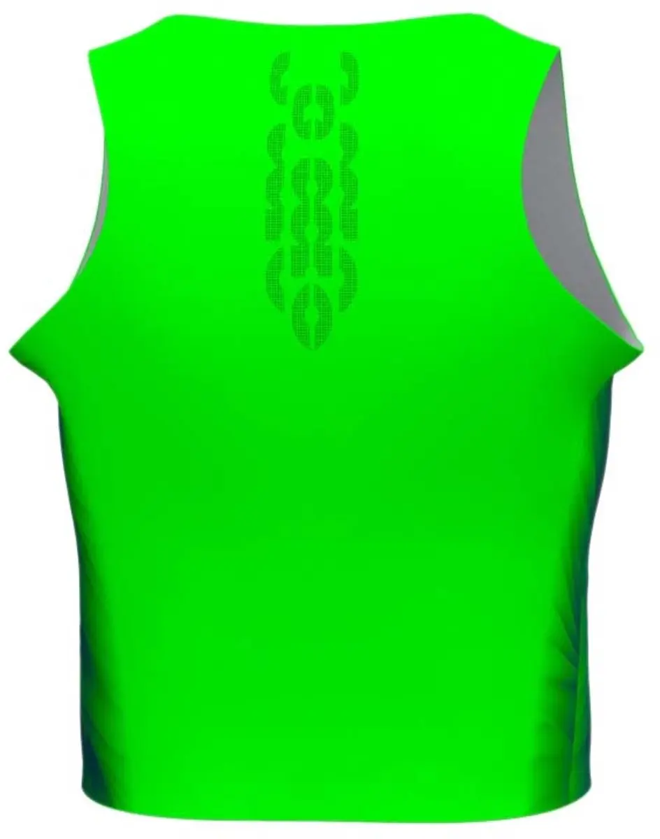Joma Elite Xi Mouwloos T-shirt M - Fluor Green/Navy - afbeelding 5 van 6