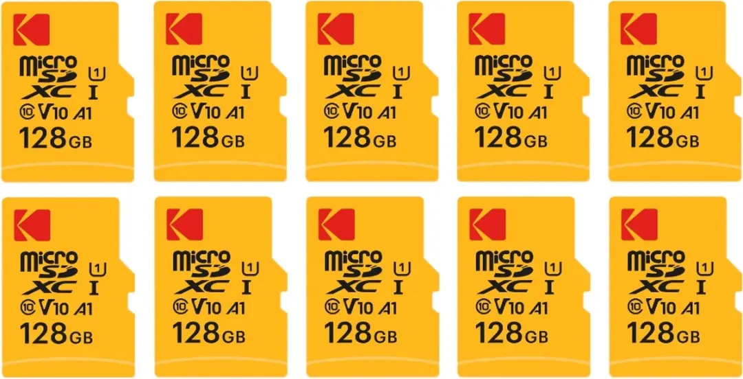 Pack van 10 KODAK Micro SDXC 128GB Premium