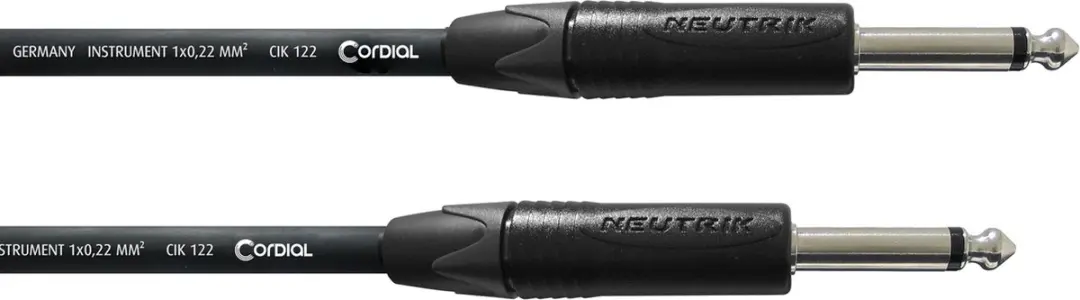 Cordial CPI 3 PP Instrumentkabel 3m - Jack naar Jack - Neutrik NP2X - Zwart - afbeelding 3 van 3