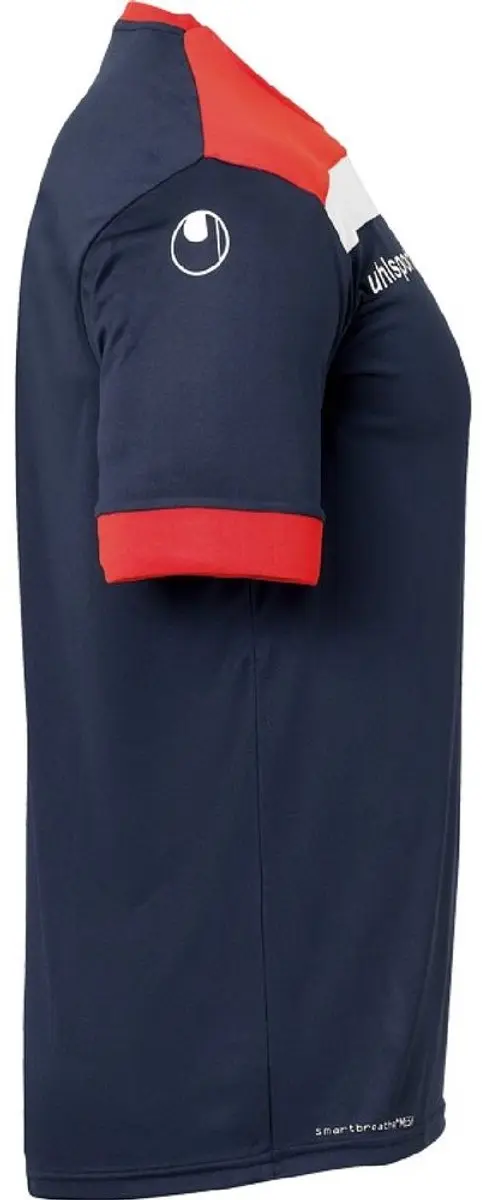 Uhlsport Offense 23 Shirt Kinder - Maat 164 - Marine/Rood/Wit - afbeelding 6 van 6