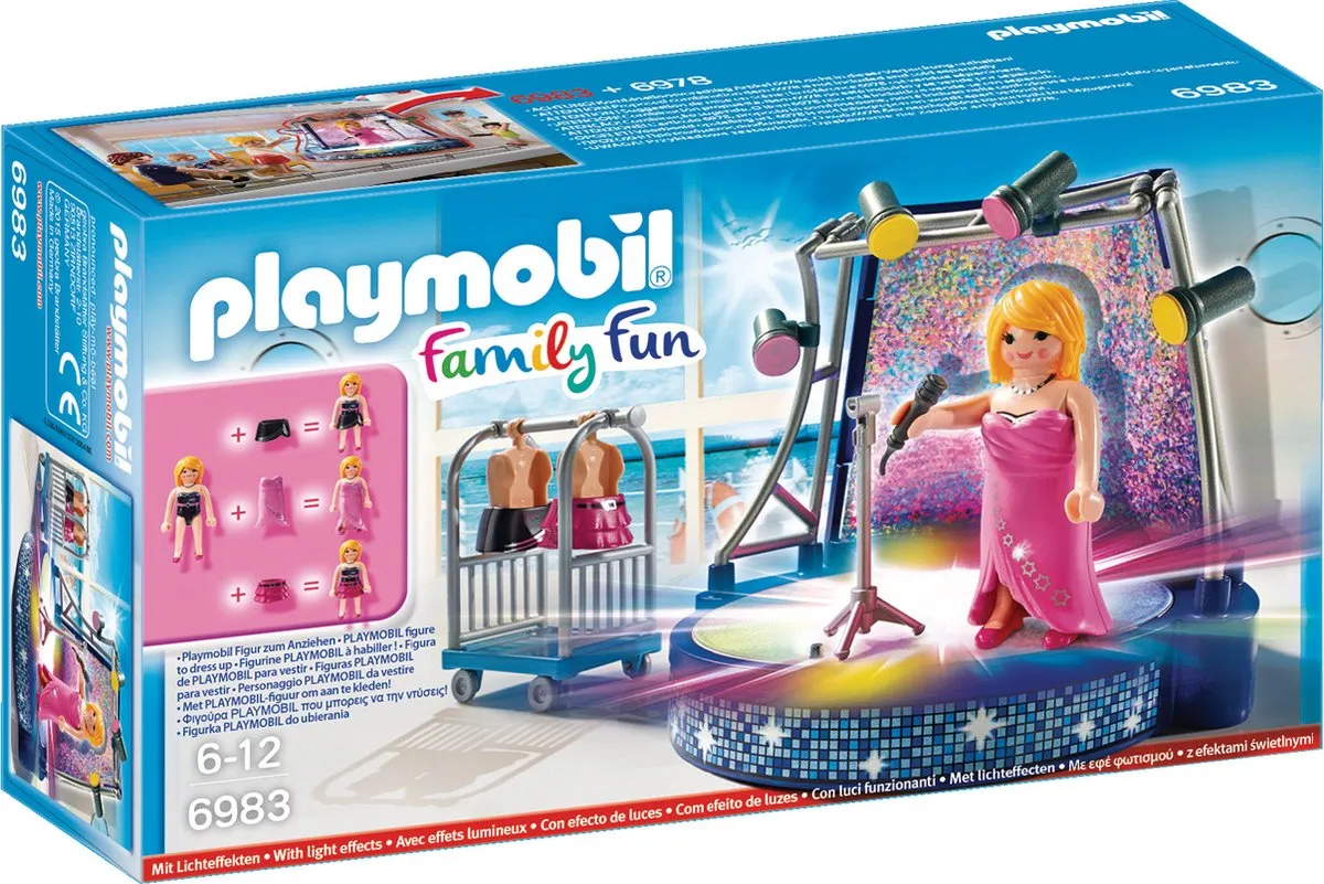 Playmobil Podium met Artieste 6983 - Multicolor - afbeelding 6 van 6
