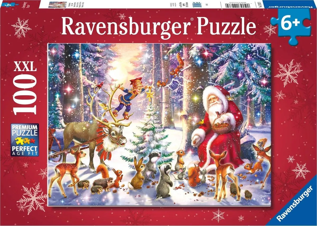 Ravensburger Kerstmis in het bos Legpuzzel 100 Stuks