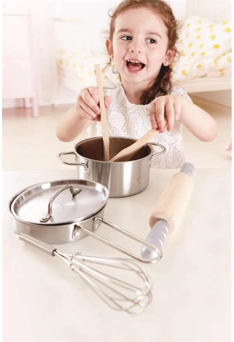 Hape Houten Kookset - 3 Meubels - Veelkleurig