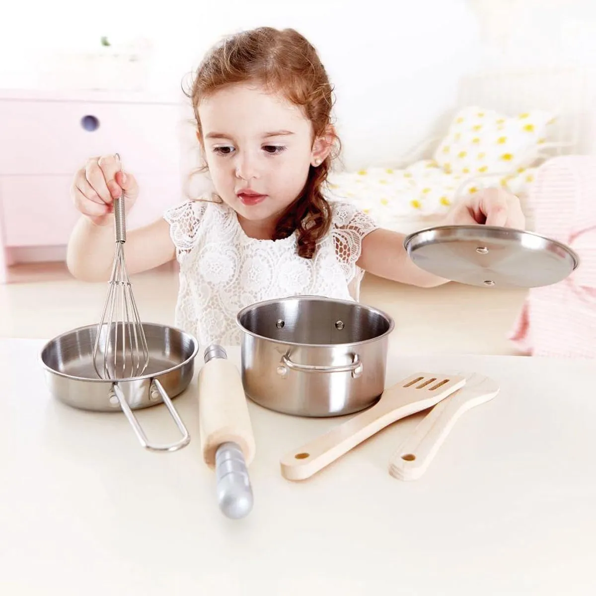 Hape Houten Kookset - 3 Meubels - Veelkleurig