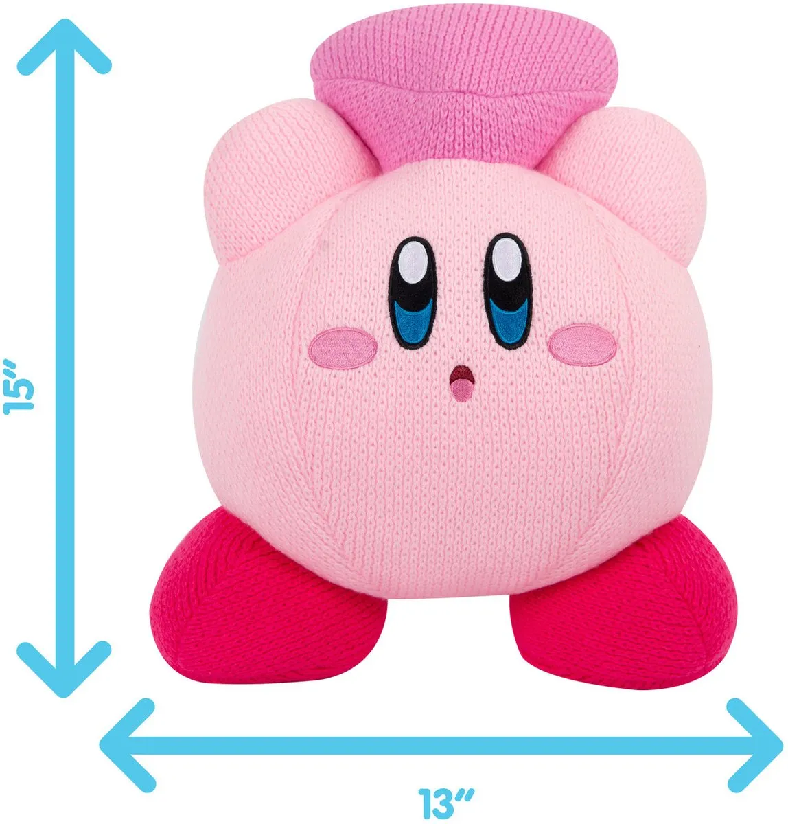 Tomy Kirby Knuffel - Kirby met Heart Nuiguru-Knit 9cm - Multi