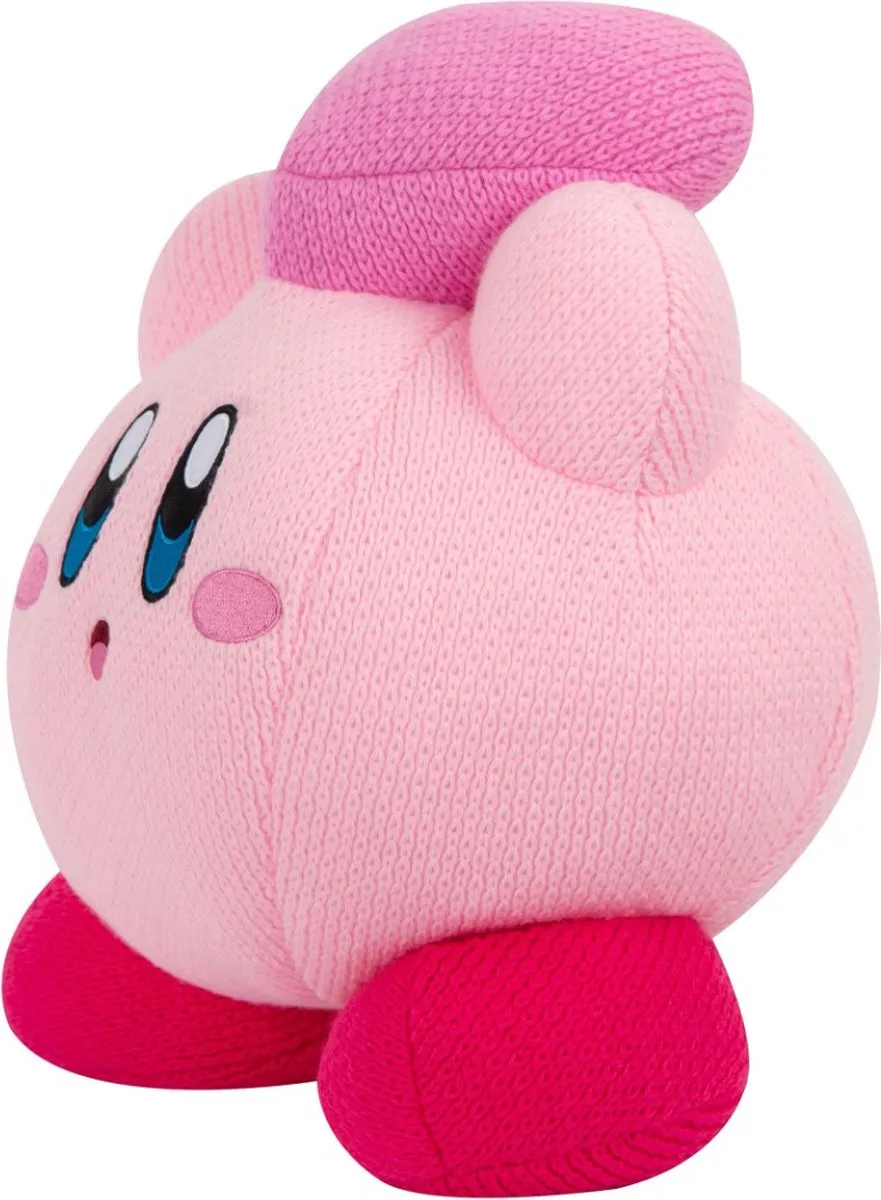 Tomy Kirby Knuffel - Kirby met Heart Nuiguru-Knit 9cm - Multi