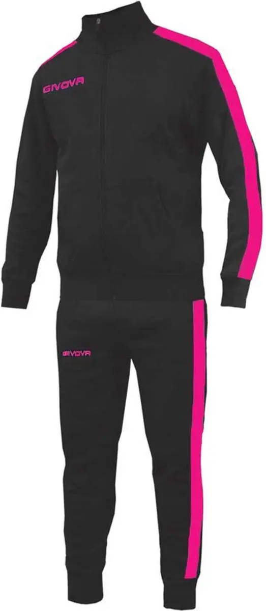 Givova Rev S Trainingspak - 4 jaar - Zwart/Fuchsia - afbeelding 2 van 3