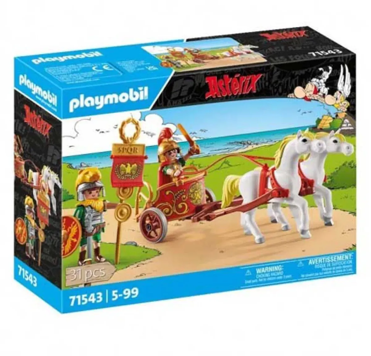Playmobil Asterix Romeinse Strijdwagen 71543 - Multicolor