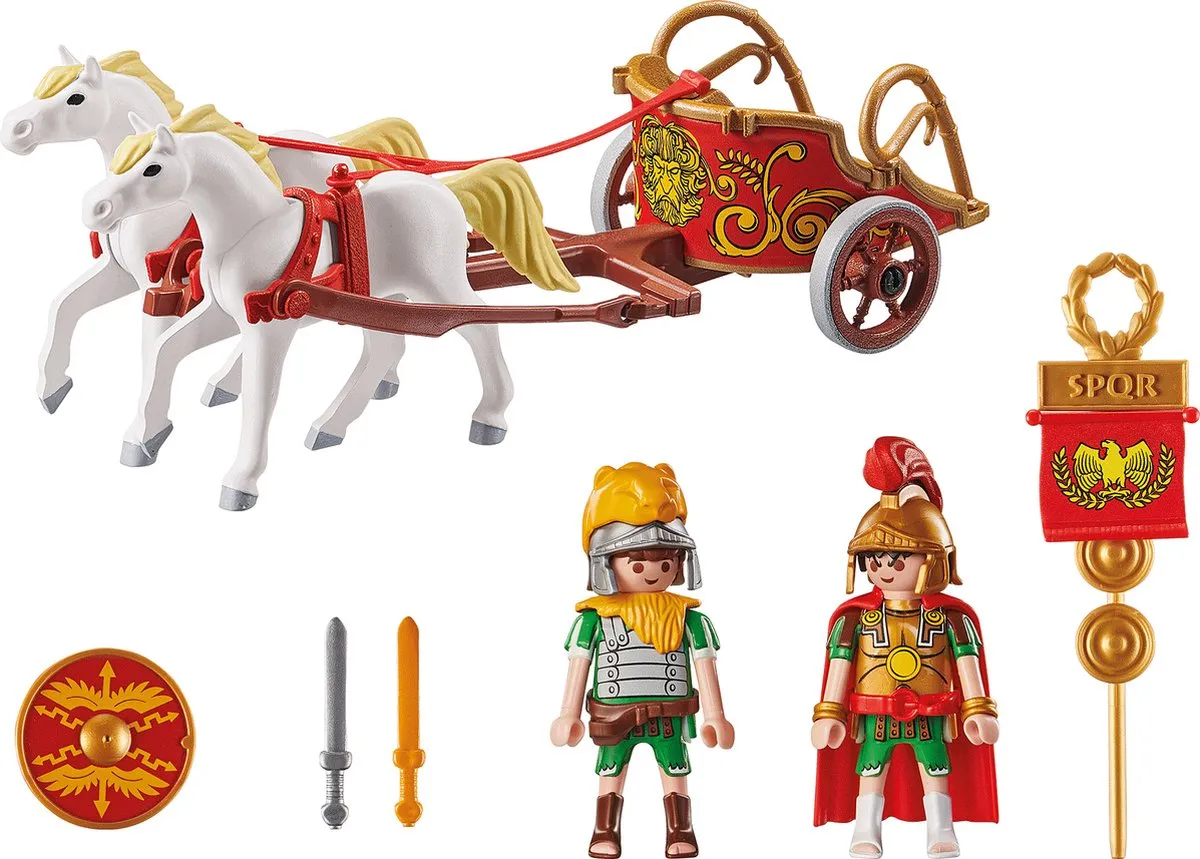 Playmobil Asterix Romeinse Strijdwagen 71543 - Multicolor - afbeelding 6 van 6