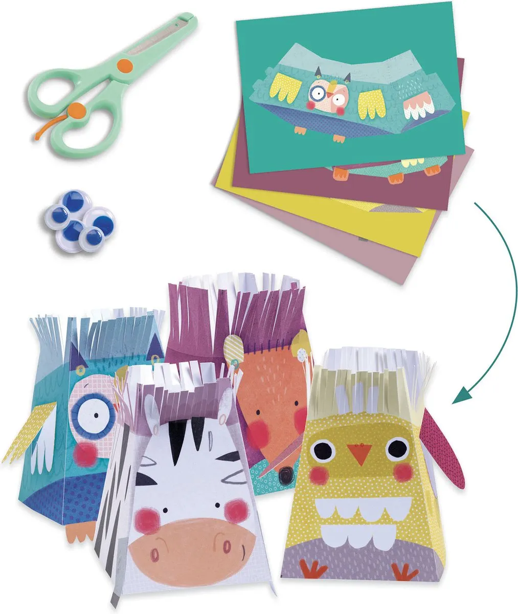Djeco Animal Houses Multi-Activiteitendoos - Multicolor