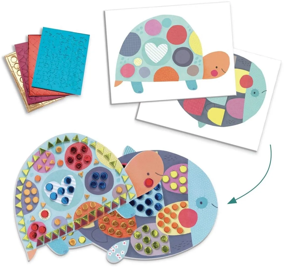 Djeco Animal Houses Multi-Activiteitendoos - Multicolor