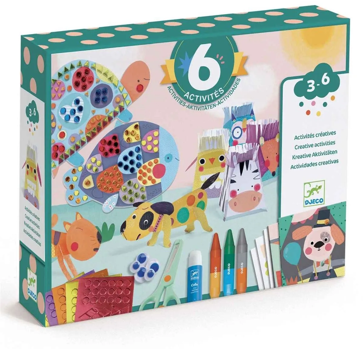 Djeco Animal Houses Multi-Activiteitendoos - Multicolor - afbeelding 6 van 6