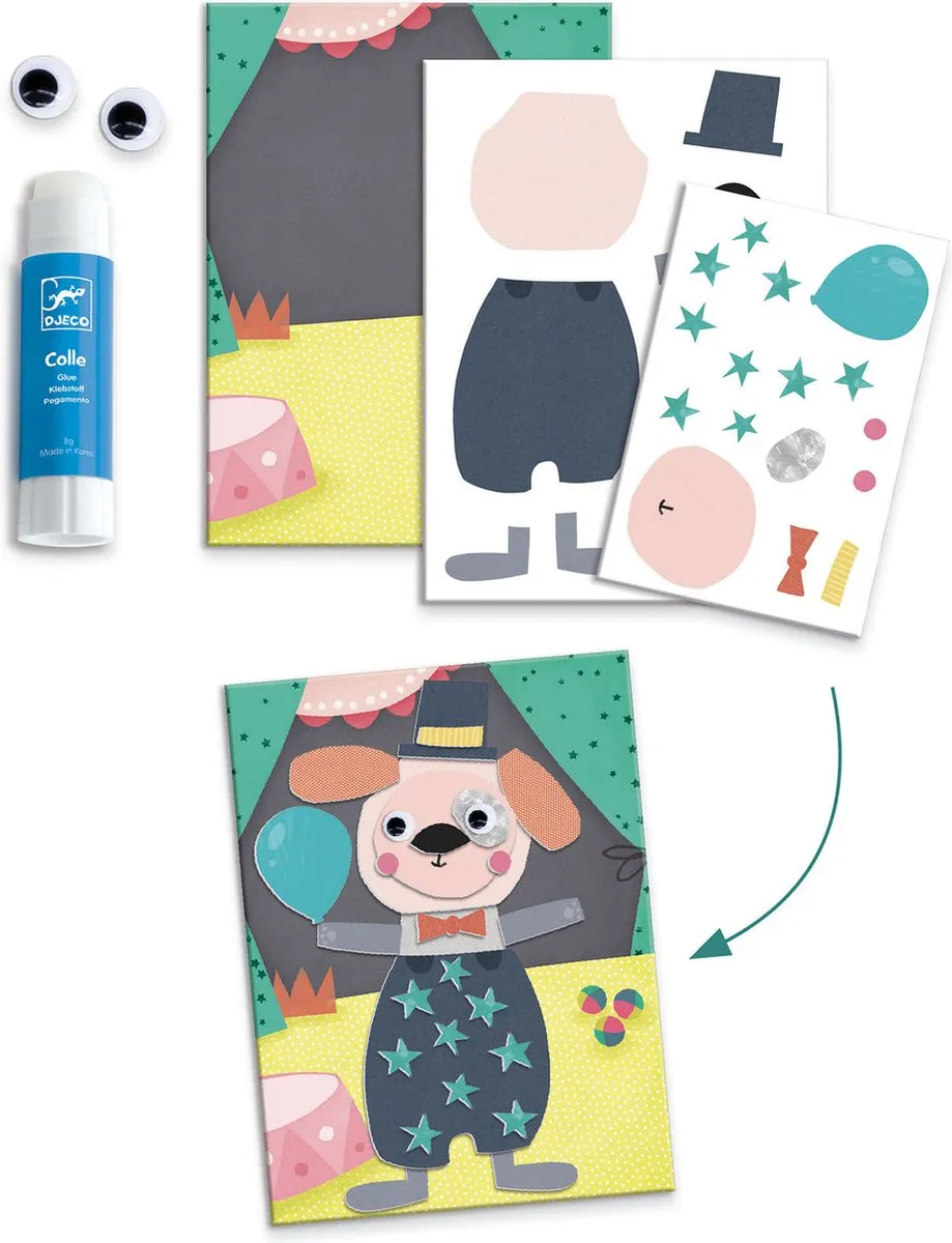 Djeco Animal Houses Multi-Activiteitendoos - Multicolor