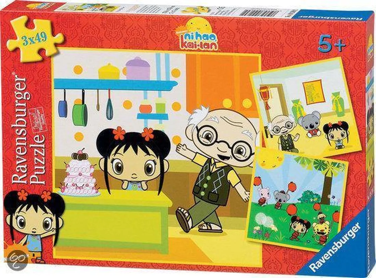 Ravensburger Ni Hao Kai-Lan 3-in-1 Puzzel